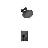 Isenberg By Flusso - Single Output Shower Set With Brass Shower Head & Arm - Matte Black