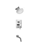Isenberg By Flusso - Two Output Shower Set With Shower Head And Tub Spout - Chrome