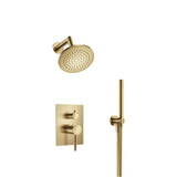 Isenberg By Flusso - Two Output Shower Set With Shower Head And Hand Held - Satin Brass PVD
