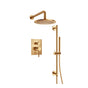 Isenberg By Flusso - Two Output Shower Set With Shower Head, Hand Held And Slide Bar - Brushed Bronze Pvd