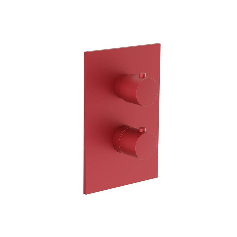 Isenberg By Flusso - 3/4'' Thermostatic Shower Valve & Trim - 1 Output - Crimson