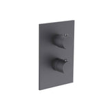Isenberg By Flusso - 3/4'' Thermostatic Shower Valve & Trim - 1 Output - Dark Grey