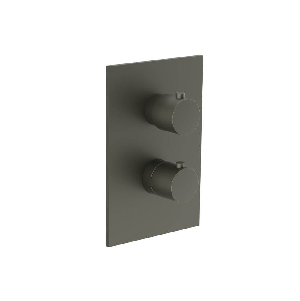 Isenberg By Flusso - 3/4'' Thermostatic Shower Valve & Trim - 1 Output - Dark Green