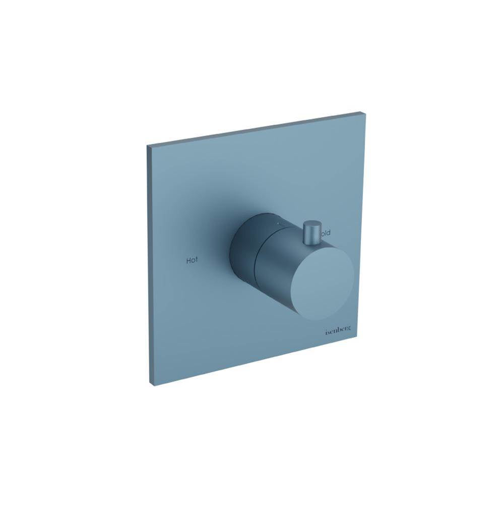 Isenberg By Flusso - 3/4'' Thermostatic Valve With Trim - Blue Platinum
