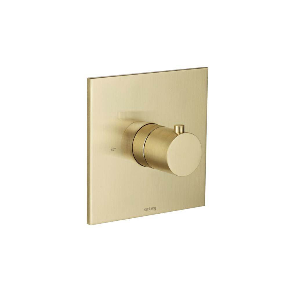 Isenberg By Flusso - Trim For 3/4'' Thermostatic Valve - Use with TVH.4201 - Satin Brass PVD