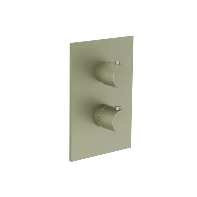 Isenberg By Flusso - 3/4'' Thermostatic Valve & Trim - 3 Output - Army Green