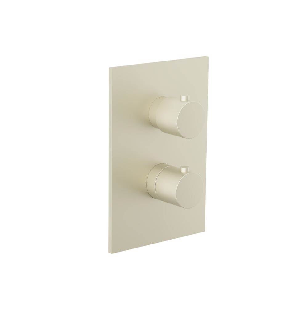 Isenberg By Flusso - 3/4'' Thermostatic Valve & Trim - 3 Output - Light Tan