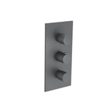 Isenberg By Flusso - 3/4'' Thermostatic Valve and Trim - 2 Outputs - Rock Grey