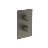 Isenberg By Flusso - 3/4 '' Thermostatic Valve & Trim - With 2-Way Diverter - 2 Output - Gun Metal Grey