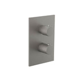 Isenberg By Flusso - 3/4 '' Thermostatic Valve & Trim - With 2-Way Diverter - 2 Output - Steel Grey