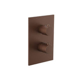 Isenberg By Flusso - 3/4 '' Thermostatic Valve & Trim - With 2-Way Diverter - 2 Output - Vortex Brown
