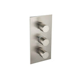 Isenberg By Flusso - Trim For Thermostatic Valve - Brushed Nickel PVD