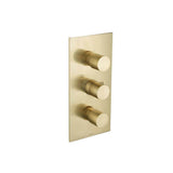 Isenberg By Flusso - Trim For Thermostatic Valve - Satin Brass PVD