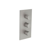 Isenberg By Flusso - 3/4'' Thermostatic Valve With Trim - 3 Output - Steel Grey