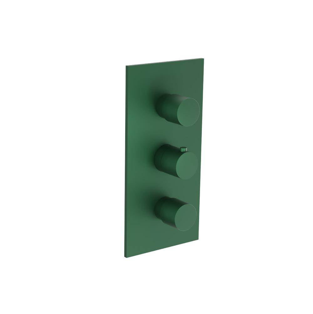 Isenberg By Flusso - 3/4'' Thermostatic Valve & Trim - 4 Output - Leaf Green
