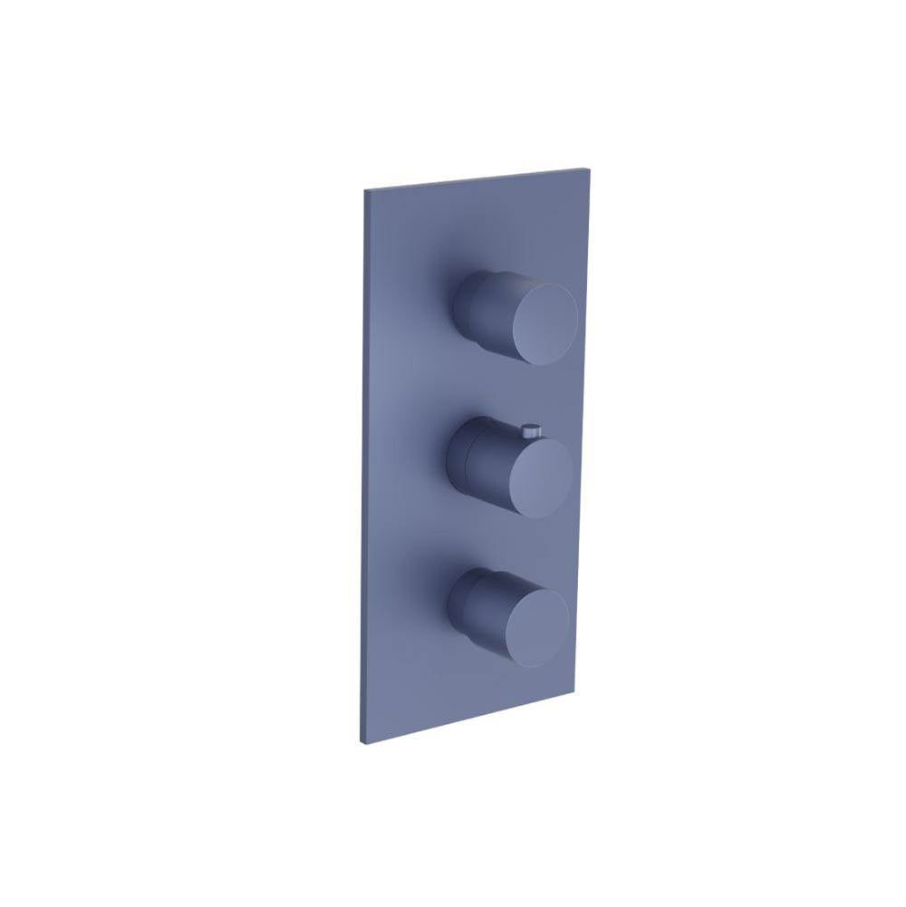 Isenberg By Flusso - 3/4'' Thermostatic Valve & Trim - 4 Output - Navy Blue