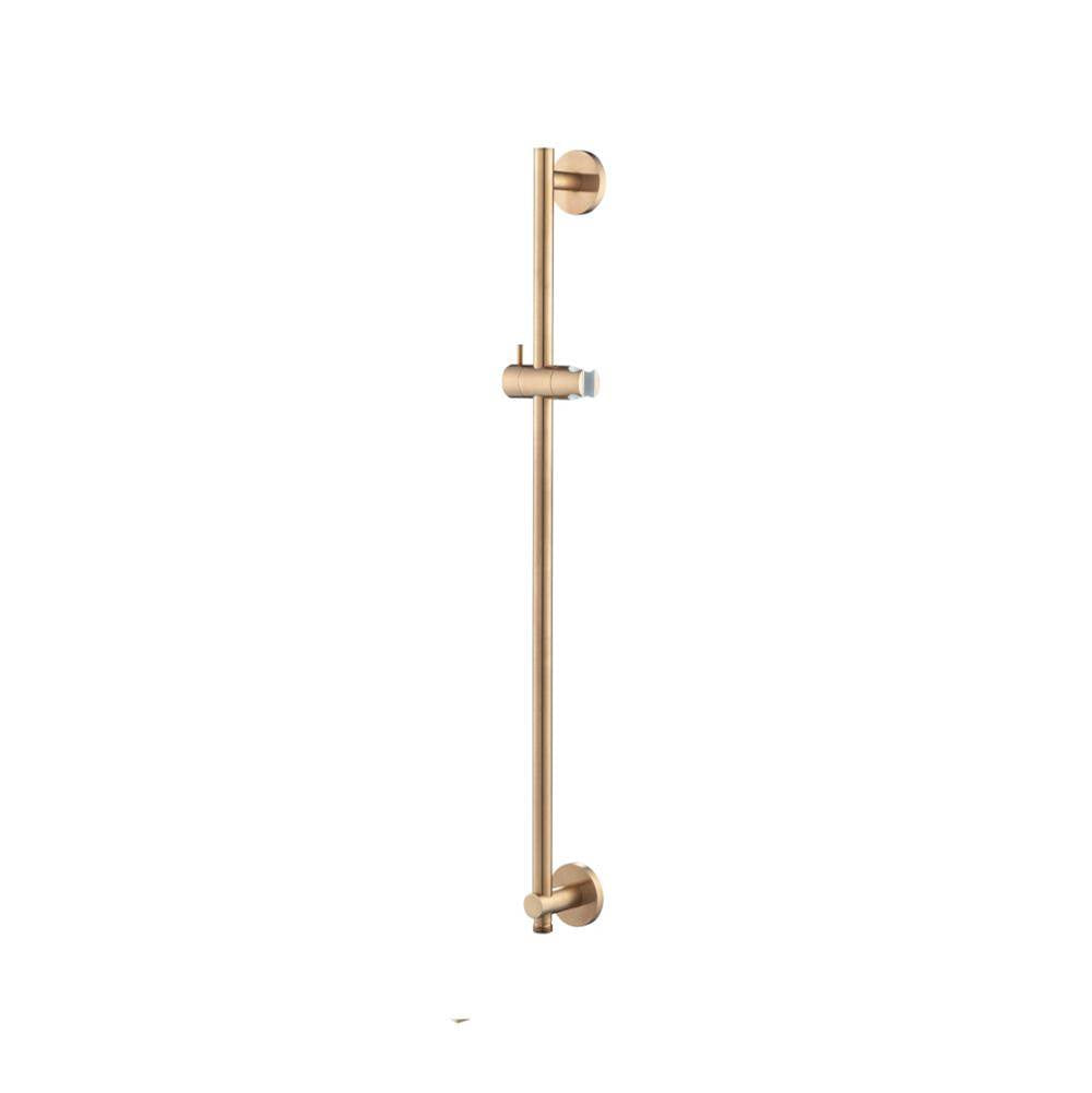 Isenberg By Flusso - Shower Slide Bar With Integrated Wall Elbow - Brushed Bronze Pvd