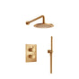 Isenberg By Flusso - Two Output Shower Set With Shower Head And Hand Held - Brushed Bronze Pvd
