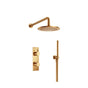 Isenberg By Flusso - Two Output Shower Set With Shower Head And Hand Held - Brushed Bronze Pvd
