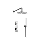 Isenberg By Flusso - Two Output Shower Set With Shower Head And Hand Held - Chrome