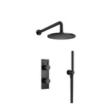 Isenberg By Flusso - Two Output Shower Set With Shower Head And Hand Held - Matte Black