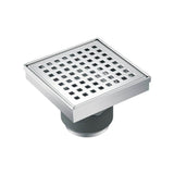 Isenberg By Flusso - 4'' Decorative Floor Drain with 2'' Outlet - Chrome
