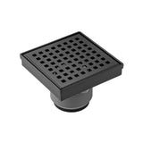 Isenberg By Flusso - 4'' Decorative Floor Drain with 2'' Outlet - Matte Black