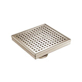 Isenberg By Flusso - 6'' Decorative Floor Drain with 2'' Outlet - Polished Nickel PVD