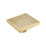 Isenberg By Flusso - 6'' Decorative Floor Drain with 2'' Outlet - Satin Brass PVD