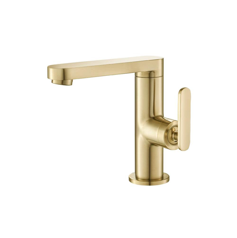 Isenberg By Flusso - Single Hole Bathroom Faucet - Satin Brass PVD