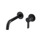 Isenberg By Flusso - Single Handle Wall Mounted Bathroom Faucet - Matte Black