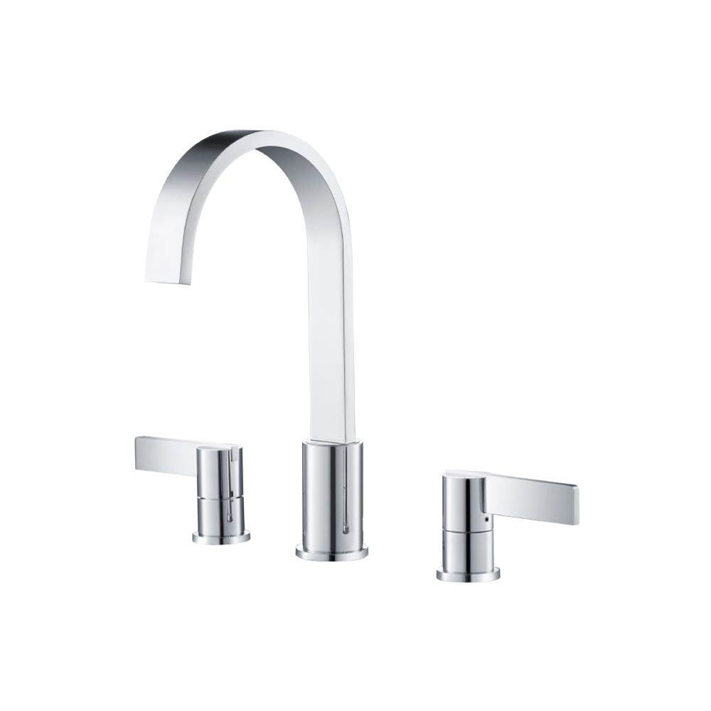 Isenberg By Flusso - Three Hole 8'' Widespread Two Handle Bathroom Faucet - Chrome