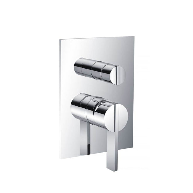 Isenberg By Flusso - Tub / Shower Trim With Pressure Balance Valve - 2-Output - Chrome