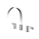 Isenberg By Flusso - 3 Hole Deck Mount Roman Tub Faucet - Chrome