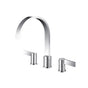 Isenberg By Flusso - 3 Hole Deck Mount Roman Tub Faucet - Chrome