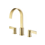 Isenberg By Flusso - 3 Hole Deck Mount Roman Tub Faucet - Satin Brass PVD