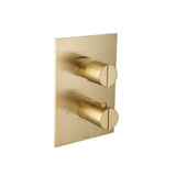 Isenberg By Flusso - 3/4'' Thermostatic Shower Valve & Trim - 1 Output - Satin Brass PVD