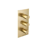 Isenberg By Flusso - 3/4'' Thermostatic Valve & Trim - 4 Output - Satin Brass PVD