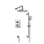 Isenberg By Flusso - Two Output Shower Set With Shower Head, Hand Held And Slide Bar - Chrome