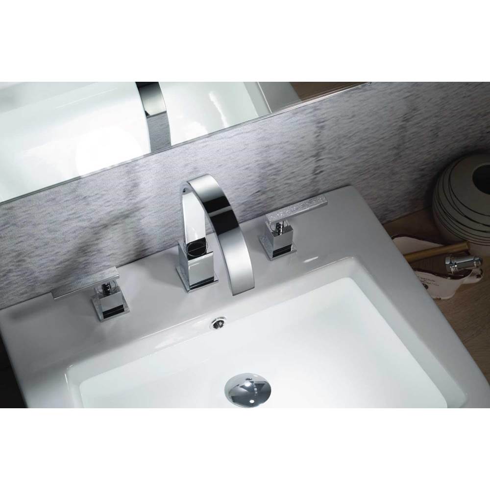 Three Hole 8'' Widespread Two Handle Bathroom Faucet
