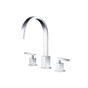 Isenberg By Flusso - Three Hole 8'' Widespread Two Handle Bathroom Faucet - Chrome