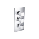 Isenberg By Flusso - 3/4'' Thermostatic Valve and Trim - 2 Outputs - Chrome