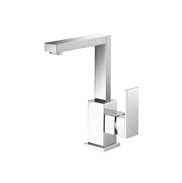 Isenberg By Flusso - Single Hole Bathroom Faucet - With Swivel Spout - Polished Nickel PVD