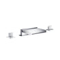 Isenberg By Flusso - 3 Hole Deck Mount Cascade / Sheet Flow Roman Tub Faucet - Matte Black