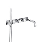 Isenberg By Flusso - Trim For Wall Mount Tub Filler With Hand Shower - Chrome