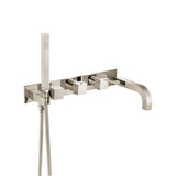 Isenberg By Flusso - Trim For Wall Mount Tub Filler With Hand Shower - Polished Nickel PVD