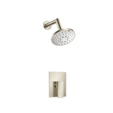 Isenberg By Flusso - Single Output Shower Set With ABS Shower Head & Arm - Brushed Nickel PVD