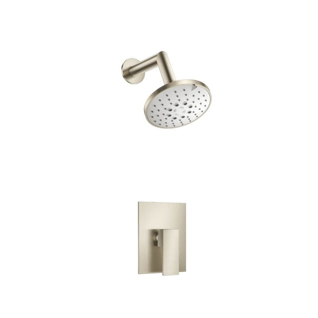 Isenberg By Flusso - Single Output Shower Set With ABS Shower Head & Arm - Brushed Nickel PVD