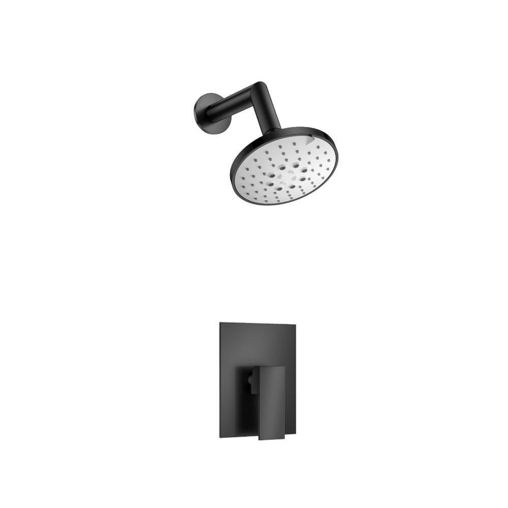 Isenberg By Flusso - Single Output Shower Set With ABS Shower Head & Arm - Matte Black