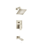 Isenberg By Flusso - Two Output Shower Set With Shower Head And Tub Spout - Brushed Nickel PVD